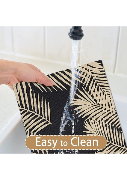 6'lı Pvc Bardak Altlığı Seti 44*29CM (Siyah) (Yurt Dışından) modelleri