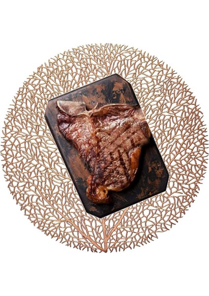 2 x 38CM Mercan Dallı Servis Altlığı (Pembe Altın) (Yurt Dışından) fırsatları