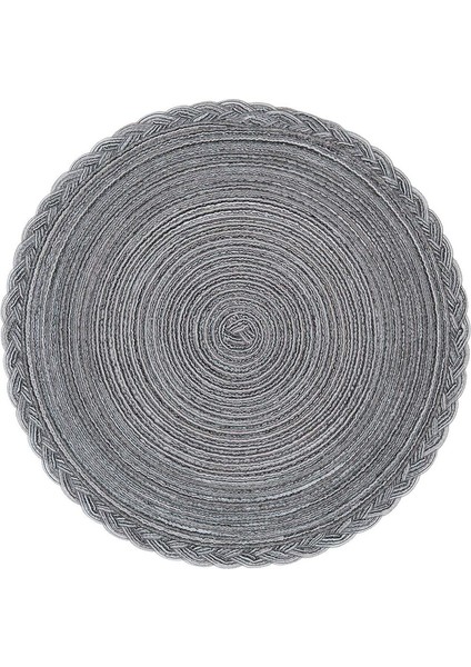 6'lı Dokuma Bardak Altlığı Seti 38CM (Koyu Gri) (Yurt Dışından) fiyatları