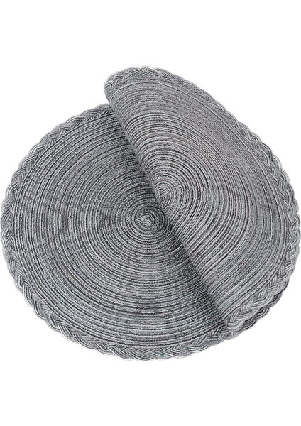 6'lı Dokuma Bardak Altlığı Seti 38CM (Koyu Gri) (Yurt Dışından) modelleri