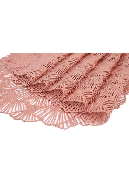 6 x 38CM Çiçek Dallı Servis Altlığı (Pembe Altın) (Yurt Dışından) fırsatları