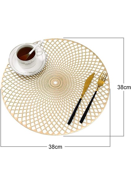 4'lü Altın 38CM Bardak Altlığı Seti (Yurt Dışından) modelleri