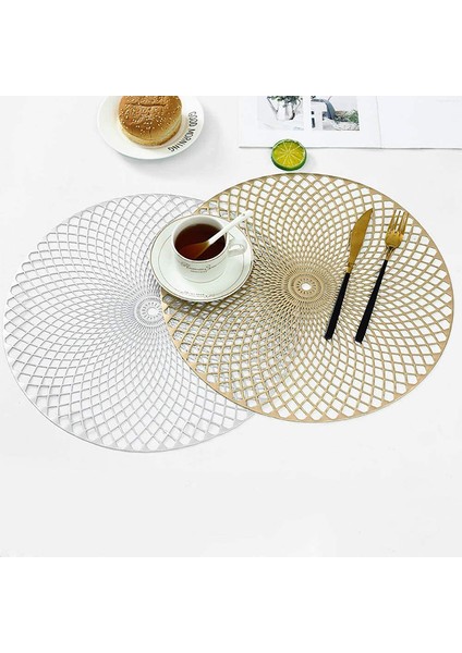 4'lü Altın 38CM Bardak Altlığı Seti (Yurt Dışından) indirimleri