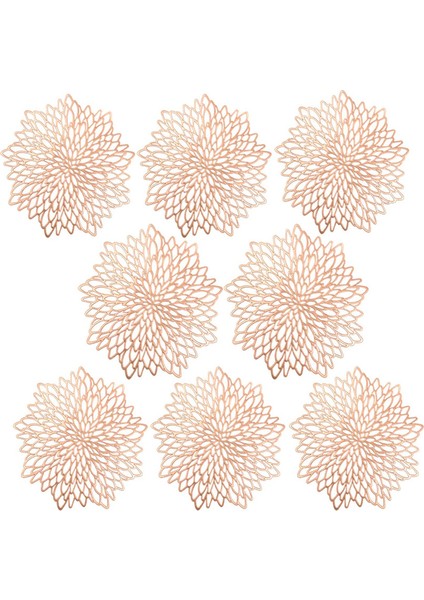 8 Adet Isıya Dayanıklı Fincan Tabağı (Pembe) (Yurt Dışından)