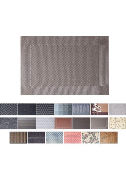 8x Dikdörtgen Servis Altlığı (Şampanya) (Yurt Dışından) indirimleri