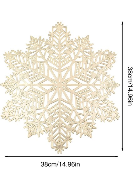 Kar Taneli 6'lı Bardak Altlığı Seti (Altın) (Yurt Dışından) fırsatları