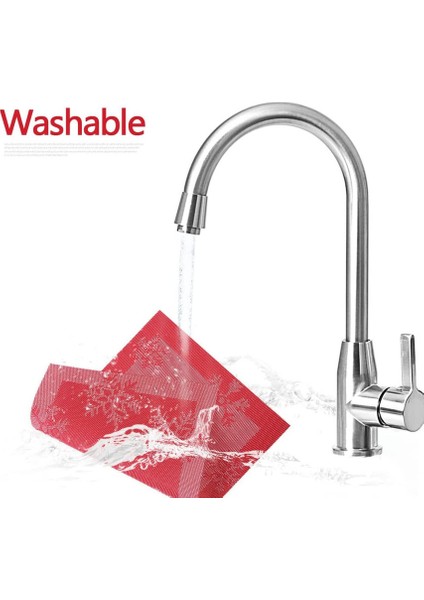 4x 45X30CM Kar Tanesi Placemats (Kırmızı) (Yurt Dışından) indirimleri