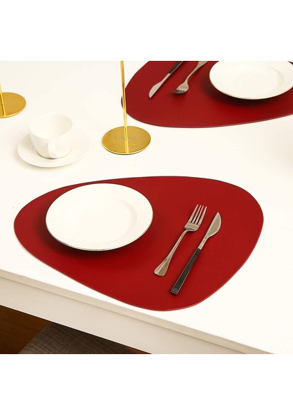 6'lı Kaymaz Bardak Altlığı Seti 38CM (Bordo) (Yurt Dışından) modelleri