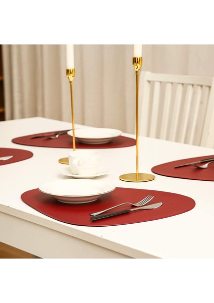 6'lı Kaymaz Bardak Altlığı Seti 38CM (Bordo) (Yurt Dışından) fırsatları