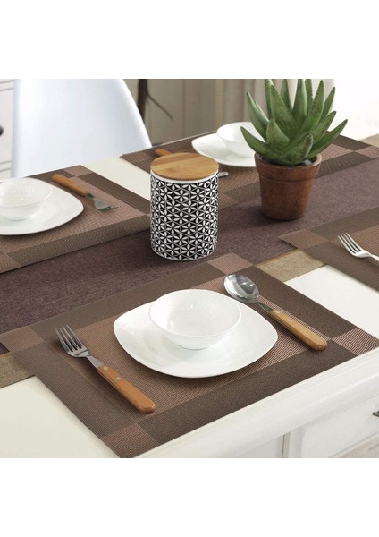 8 Dokuma Masa Runnerları (Kahverengi) (Yurt Dışından) fiyatları