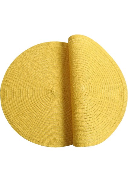 6'lı Kaymaz Bardak Altlığı Seti 38CM (Sarı) (Yurt Dışından) fiyatları