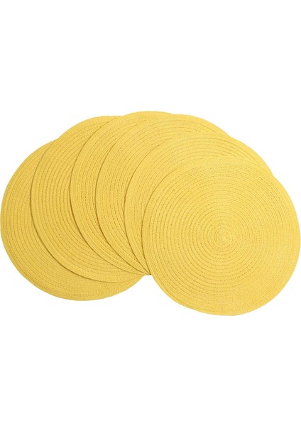 6'lı Kaymaz Bardak Altlığı Seti 38CM (Sarı) (Yurt Dışından) indirimleri