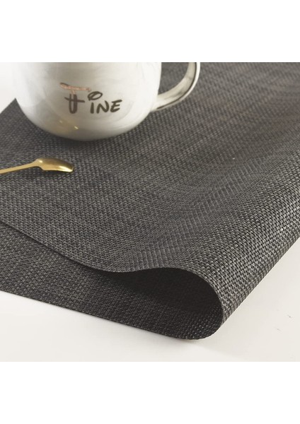 4'lü Yıkanabilir Bardak Altlığı Seti 45X30CM (Siyah) (Yurt Dışından) modelleri