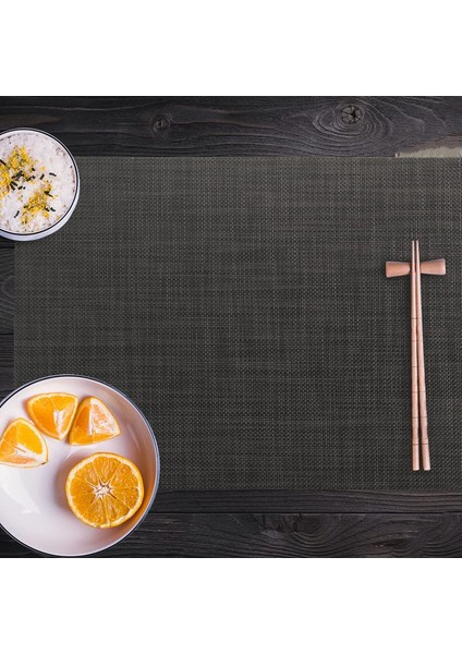 4'lü Yıkanabilir Bardak Altlığı Seti 45X30CM (Siyah) (Yurt Dışından) indirimleri