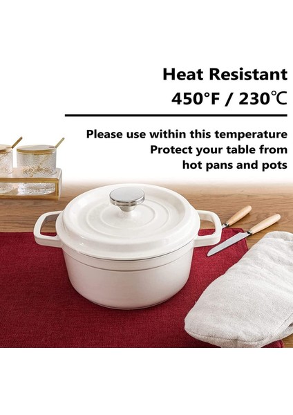 4x 33 x 48CM Koyu Kırmızı Bardak Altlığı (Yurt Dışından) fırsatları