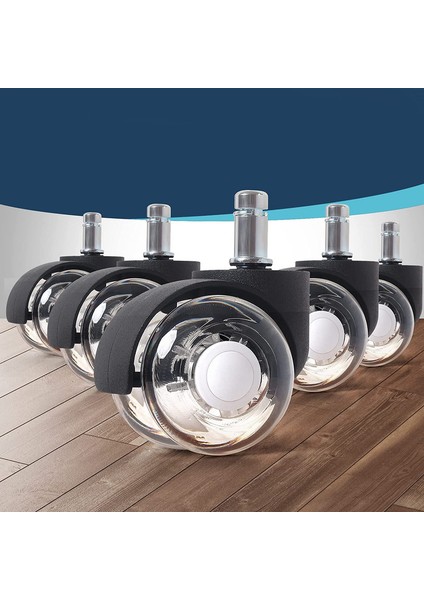Ofis Koltuğu 5 Tekerlek Seti 11 x 22 mm (Yurt Dışından)