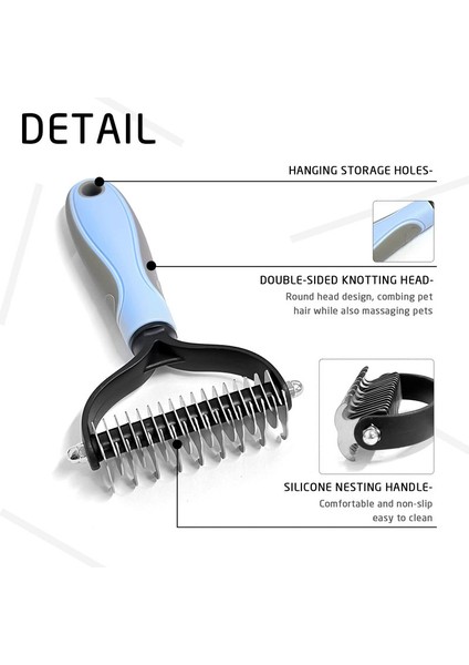 Pet Güzellik Aracı Tarak + Yeşil Iğne Tarak Mavi 17* 9cm (Yurt Dışından) modelleri