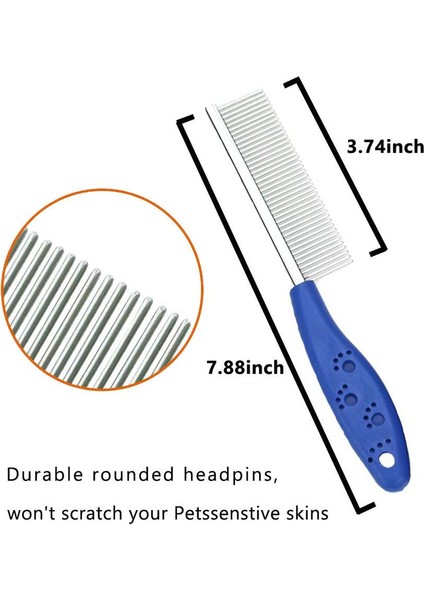 Iki Parçalı Kedi Köpek Tarak Mavi + Beyaz (Yurt Dışından) fiyatları