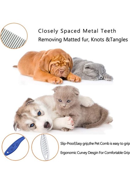 Iki Parçalı Kedi Köpek Tarak Mavi + Beyaz (Yurt Dışından) modelleri