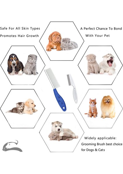 Iki Parçalı Kedi Köpek Tarak Mavi + Beyaz (Yurt Dışından) fırsatları