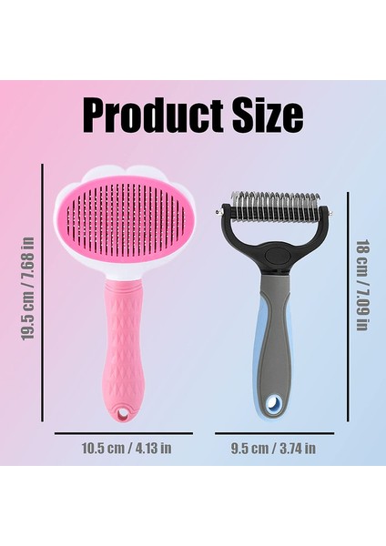 2 Parça Fırça + Kedi ve Köpek Tarağı Mavi (Yurt Dışından) fiyatları