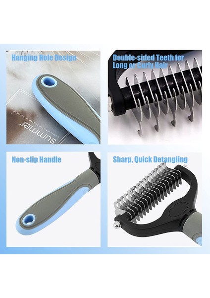 2 Parça Fırça + Kedi ve Köpek Tarağı Mavi (Yurt Dışından) indirimleri