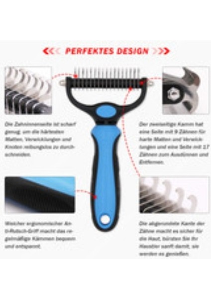 Evcil Hayvan Fırçası Düğümlü Mavi 10.3 * 17.5cm (Yurt Dışından) fiyatları