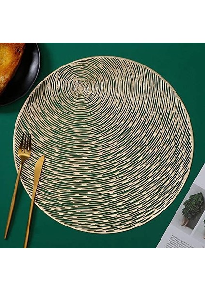 4'lü Folyolu Servis Altlığı Seti (Altın) (Yurt Dışından) fırsatları