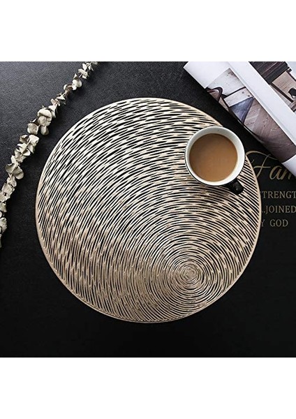 4'lü Folyolu Servis Altlığı Seti (Altın) (Yurt Dışından) indirimleri