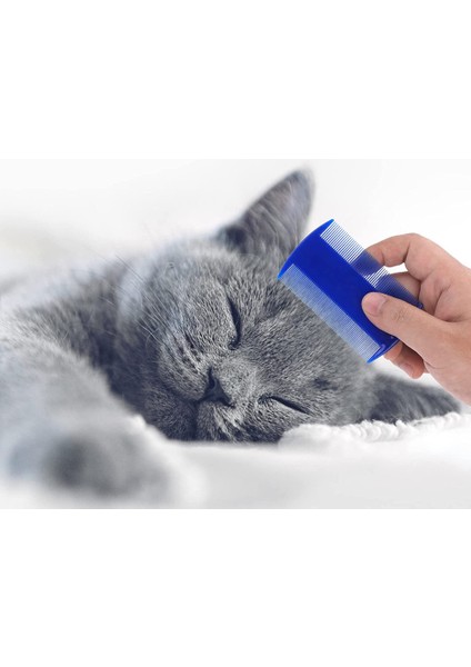 6 Pet Ince Diş Tarak Çıkarma Aracı Mavi (Yurt Dışından)