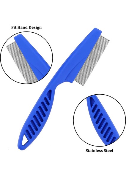 6 Pet Ince Diş Tarak Çıkarma Aracı Mavi (Yurt Dışından) fiyatları
