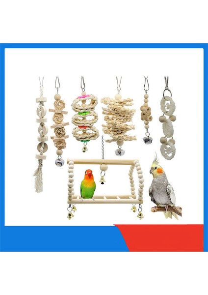 Bird Oyuncak Renkli Ahşap Blok (Elma) (Yurt Dışından)