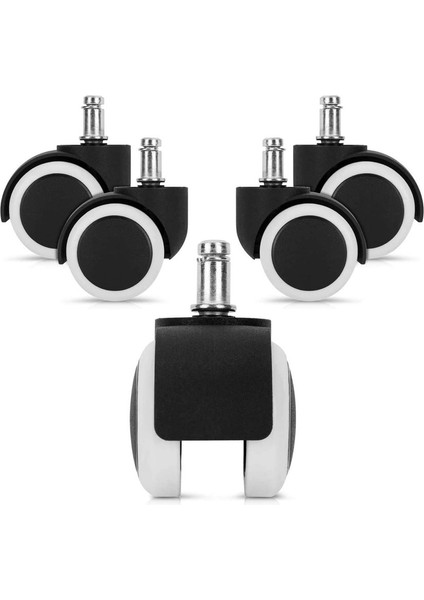 Sert Zeminler İçin 5 Roller Seti - Beyaz (Yurt Dışından)