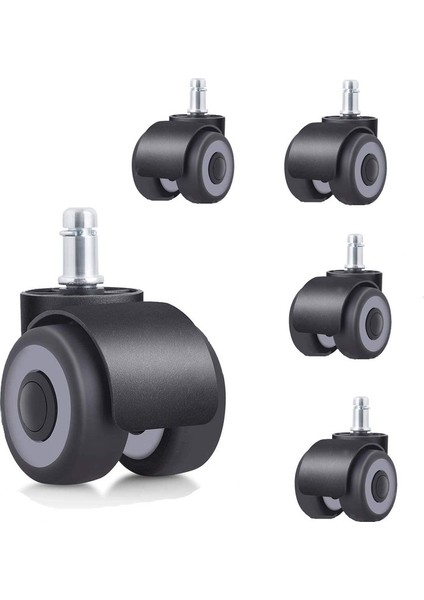 Ofis Koltuğu 5 Tekerlekli Takım Siyah (Yurt Dışından)