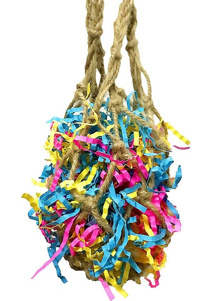 2 Adet Tel Çekme Kuş Oyuncağı, Asılı File Çanta ile (Yurt Dışından)