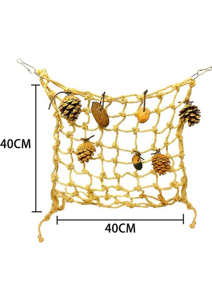Kuş Oyuncağı Fındık Isırma Oyuncağı Komik Tırmanma Ağı (Orta Boy) (Yurt Dışından) modelleri