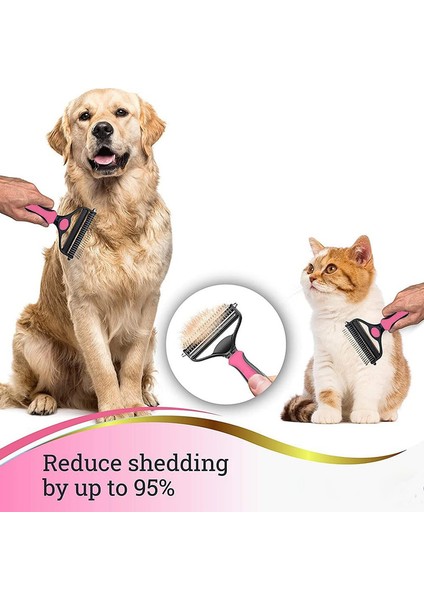 Çift Taraflı 2 Ve 1 Tırmık Tarak Pembe 15* 9* 4Cm (Yurt Dışından) fırsatları