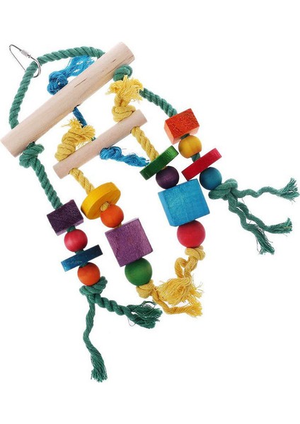 Kuş Oyuncak Renkli Yapı Taşı Dize Salıncak Köprü (Yurt Dışından)