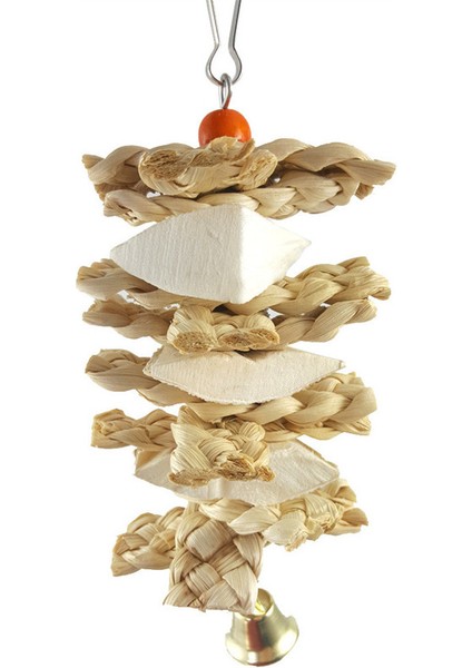 3'lü Doğal Ahşap Kuş Saman Kemirme Oyuncakları (Yurt Dışından) fırsatları