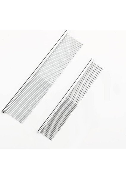 Iki Parçalı Çelik Yuvarlak Başlı Evcil Hayvan Tarak Büyük + Küçük (Yurt Dışından)