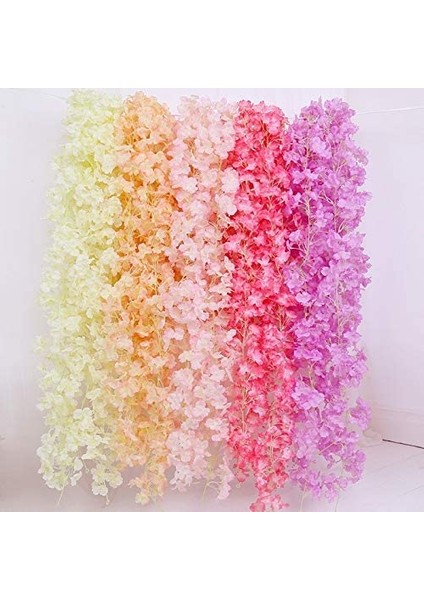 2 Set 180 cm Yapay Kiraz Ağacı Çelenk - Beyaz (Yurt Dışından) indirimleri