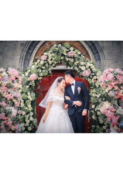 2'li Set, 10 Başlı Yapay Kırmızı Gül Çelengi (Pembe) (Yurt Dışından) fiyatları