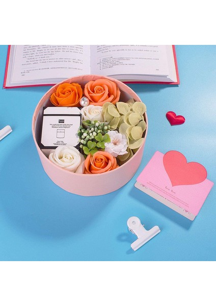 Kadın Çiçek Sabunu Yuvarlak Kutu (Sarı) (Yurt Dışından) indirimleri