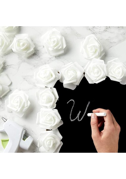 Lot Of 100 Yapay Gül Başları 7,6 x 3,2 x 7,6 cm (Yurt Dışından) fiyatları