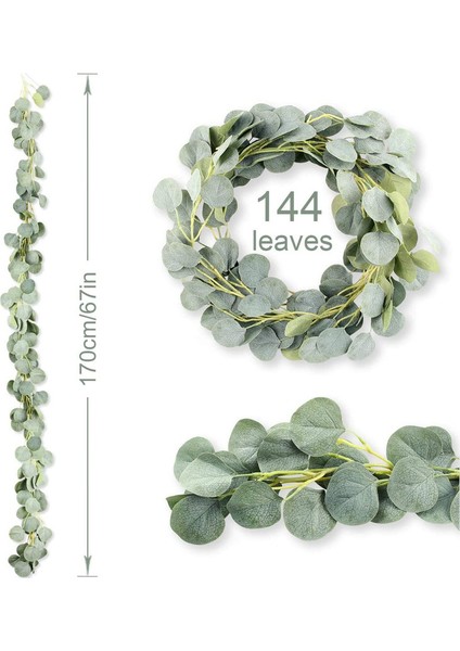Yapay Yeşillik Çelenk Okaliptüs Asma (2 Adet) (Yurt Dışından) fiyatları