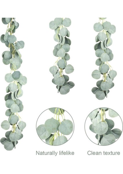 Yapay Yeşillik Çelenk Okaliptüs Asma (2 Adet) (Yurt Dışından) modelleri