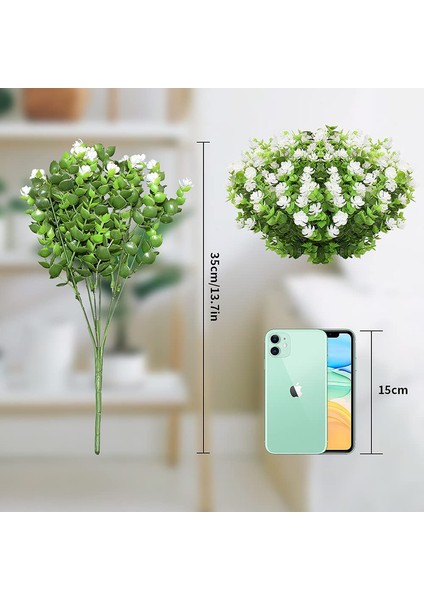 Yapay Çiçekler Dış Mekan 10'lu Paket Çiçekler (Beyaz) (Yurt Dışından) fiyatları
