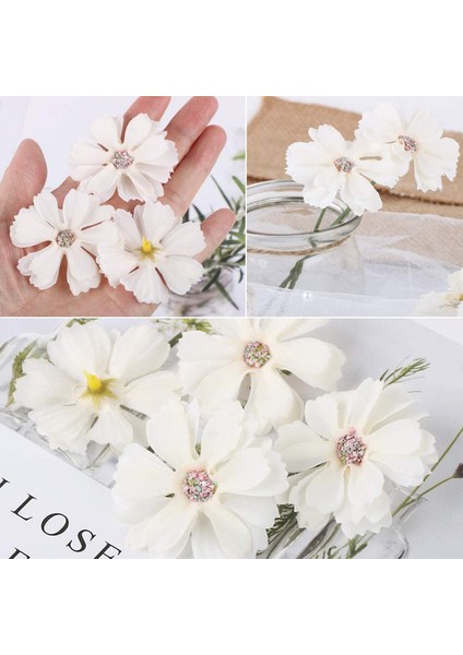 50 Adet Mini Yapay Çiçek Başı Yapay Papatya Çiçeği (Beyaz) (Yurt Dışından) indirimleri