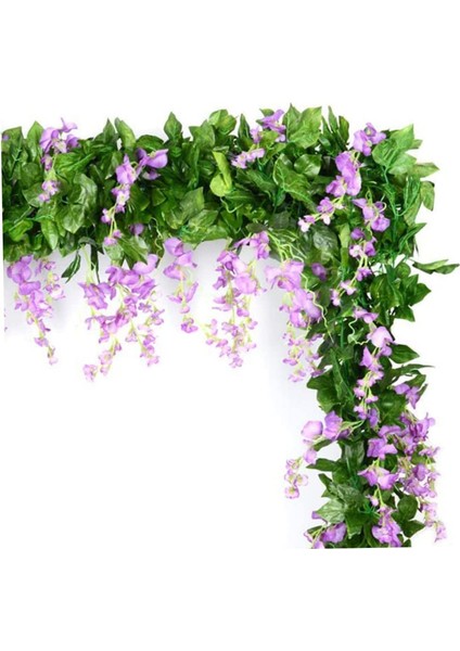 Yapay Çiçek Simüle Eden Asma Asma Çelenk, 1,8m Beyaz (Yurt Dışından) fiyatları