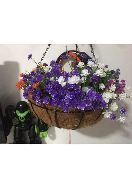 8 Adet Dış Mekan Yapay Çiçek (Sarı, Mor, Beyaz, Turuncu Kırmızı) (Yurt Dışından) fırsatları